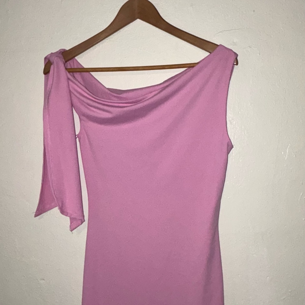 SHEIN One-Shoulder Pink Dress